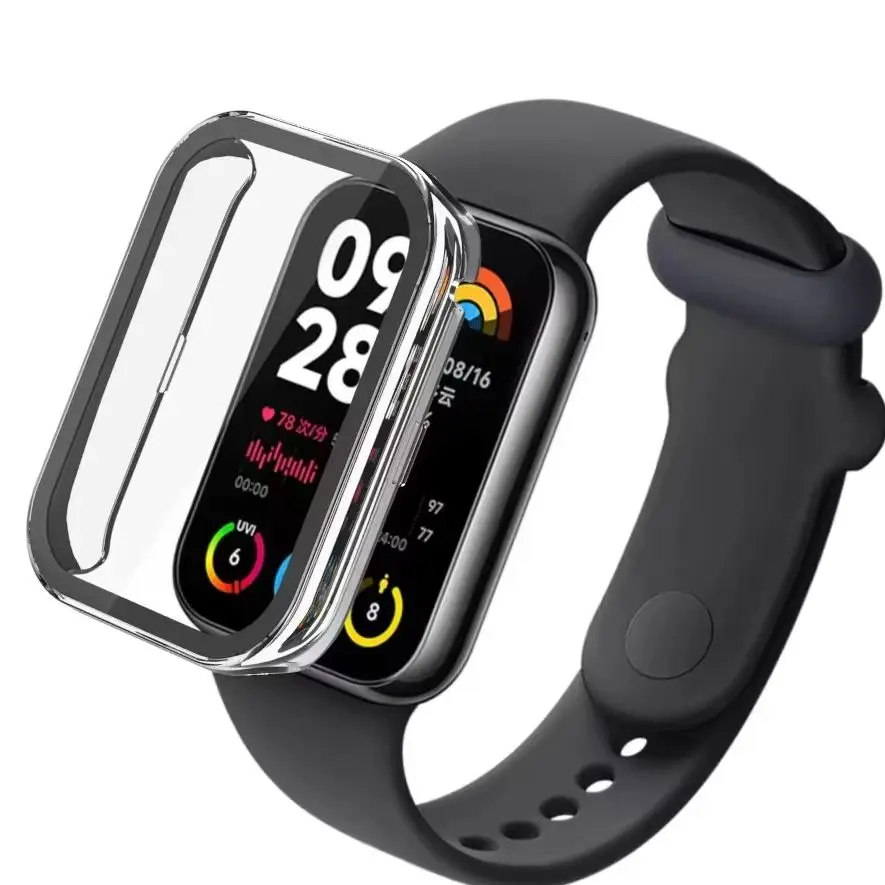 PC-Gehäuse gehärtetes Glas für Xiaomi Mi Band 7 Pro Absturz sicherung Stoßstangen schutz Anti-Kratz-Shell-Zubehör für Miband 7 Pro