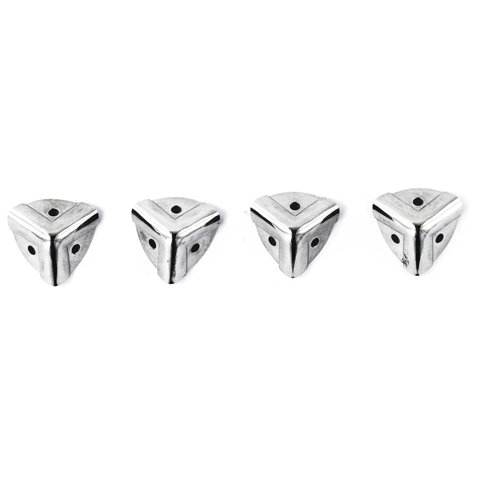 Protetor de canto para proteção de canto, 2.4*2.4*2.4cm, 4/8/12 peças, ferro para malas de madeira, acessórios de hardware