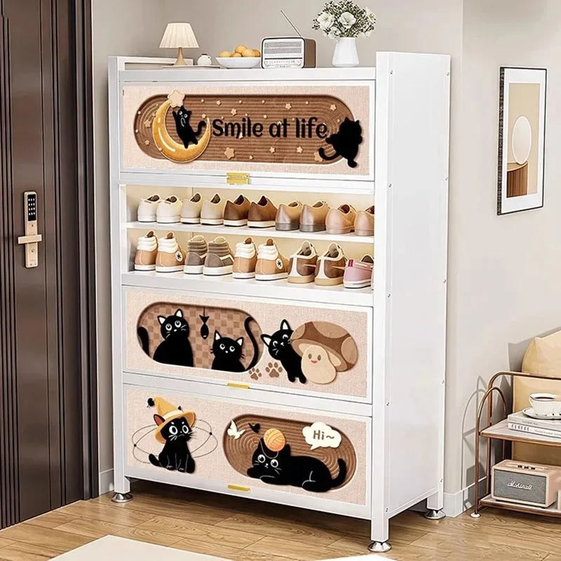 

Creative Women Shoe Rack Entryway Indoor Cupboards Space Saving Creative Shoe Rack Modern Vertical Gabinete Room Decorations