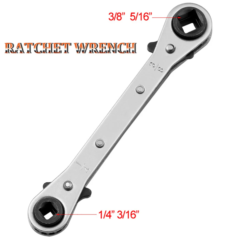 

Double Head Reversible Ratchet Wrench Refrigeration Tools Ratchet Spanner Hand Tool