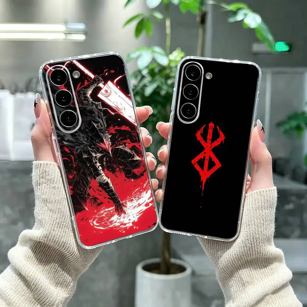 Epic anime N-Berserk Brand J-Guts Clear Phone Case for Samsung A71, A70, A52, A51, A40, A30, A20