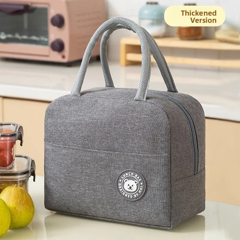 

Термосумка для обедов Thiened: портативная сумка-тоут с отделением для еды, новая модель для офисных работников и студентов, сумка для бенто-боксов