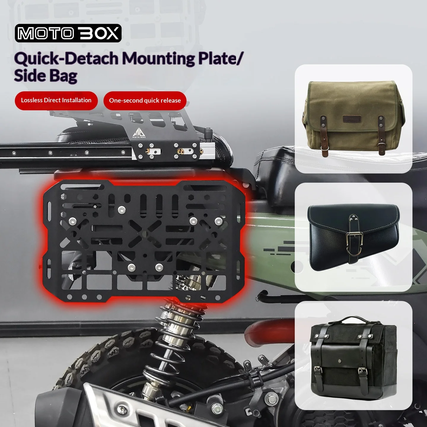 【Premium】For Honda Zuma SquareX125 modification – quick-release tactical mounting brackets and accessory holders