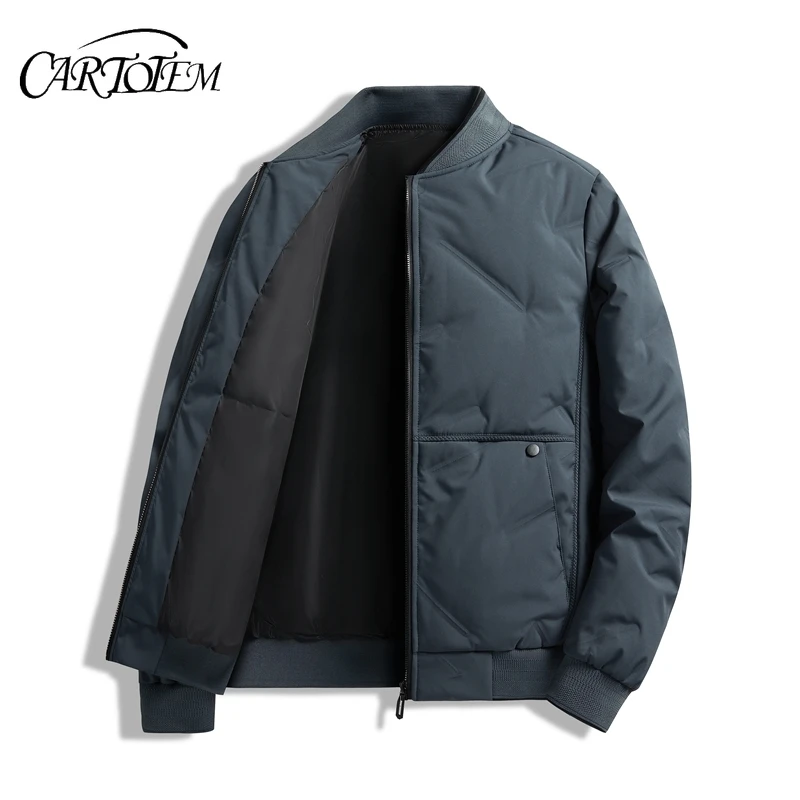 

Легкий пуховик мужской зимний новый товар для среднего и пожилого возраста с бейсбольным воротником элитный теплый топ для делового отдыха и спорта