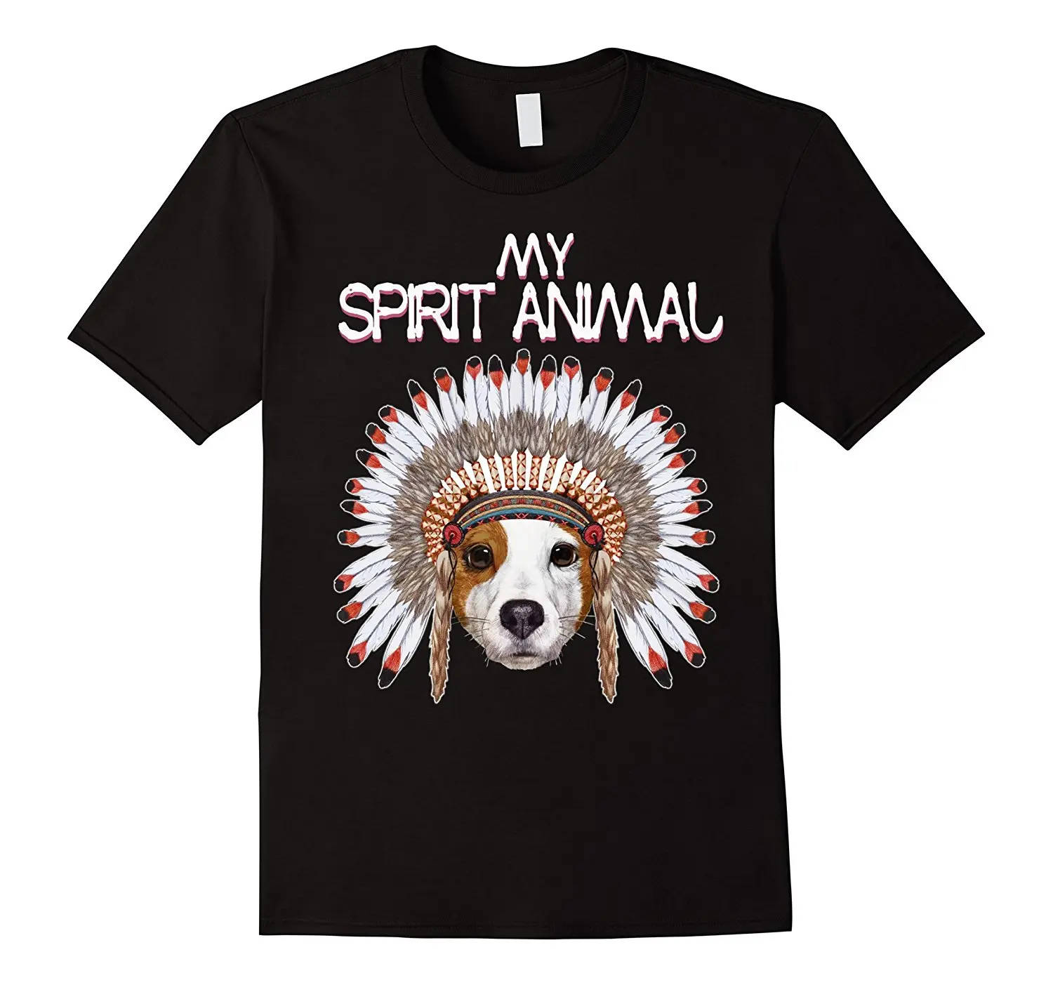 Funny Cute Jack Russell Dog My Spirit Animal T-Shirt. Summer Cotton O-Neck Short Sleeve Mens T Shirt New Size S-3XL