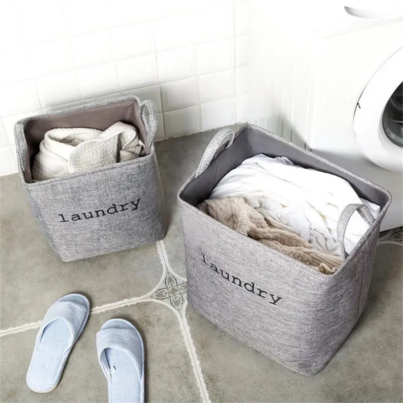 Portable Felt Handy Dirty Clothes Storage Basket Bathroom Laundry Basket Environment Living Room Kids Toy Clothes Baskets