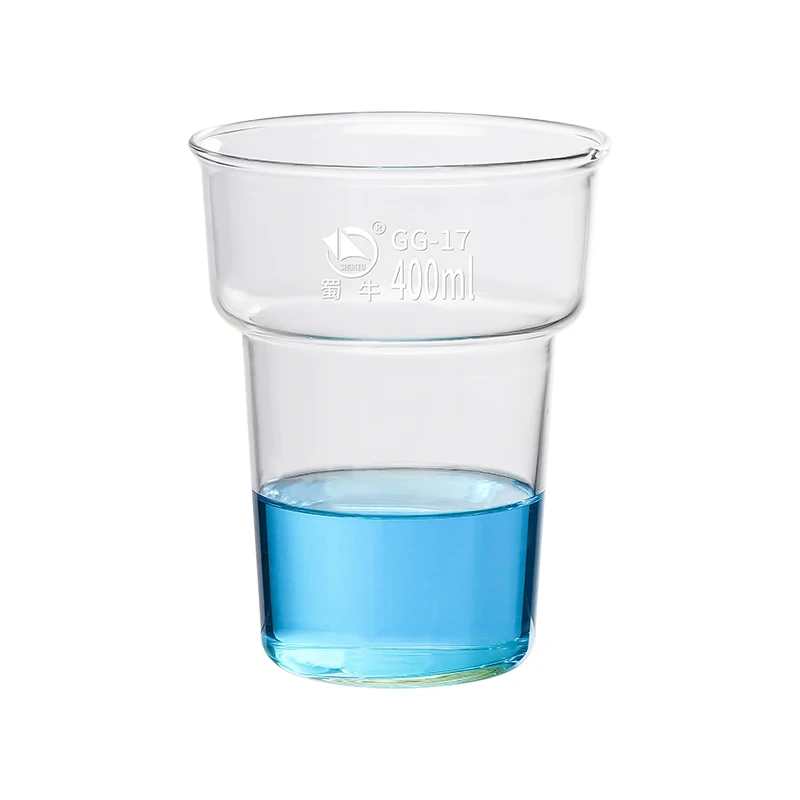 

250 400 мл толстостенный стеклянный стакан для окрашивания лабораторная посуда