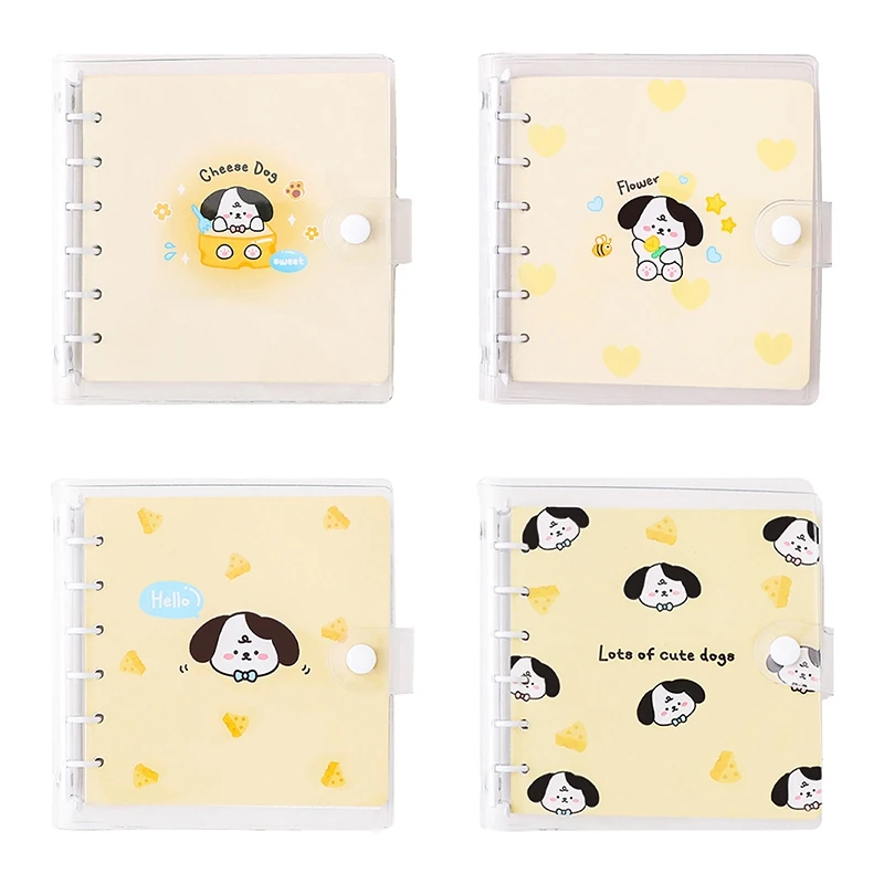 Square Transparent Loose Leaf Book Cartoon Thickened Notebook Notepad Student Diary Manuscript Stationery School Supplies