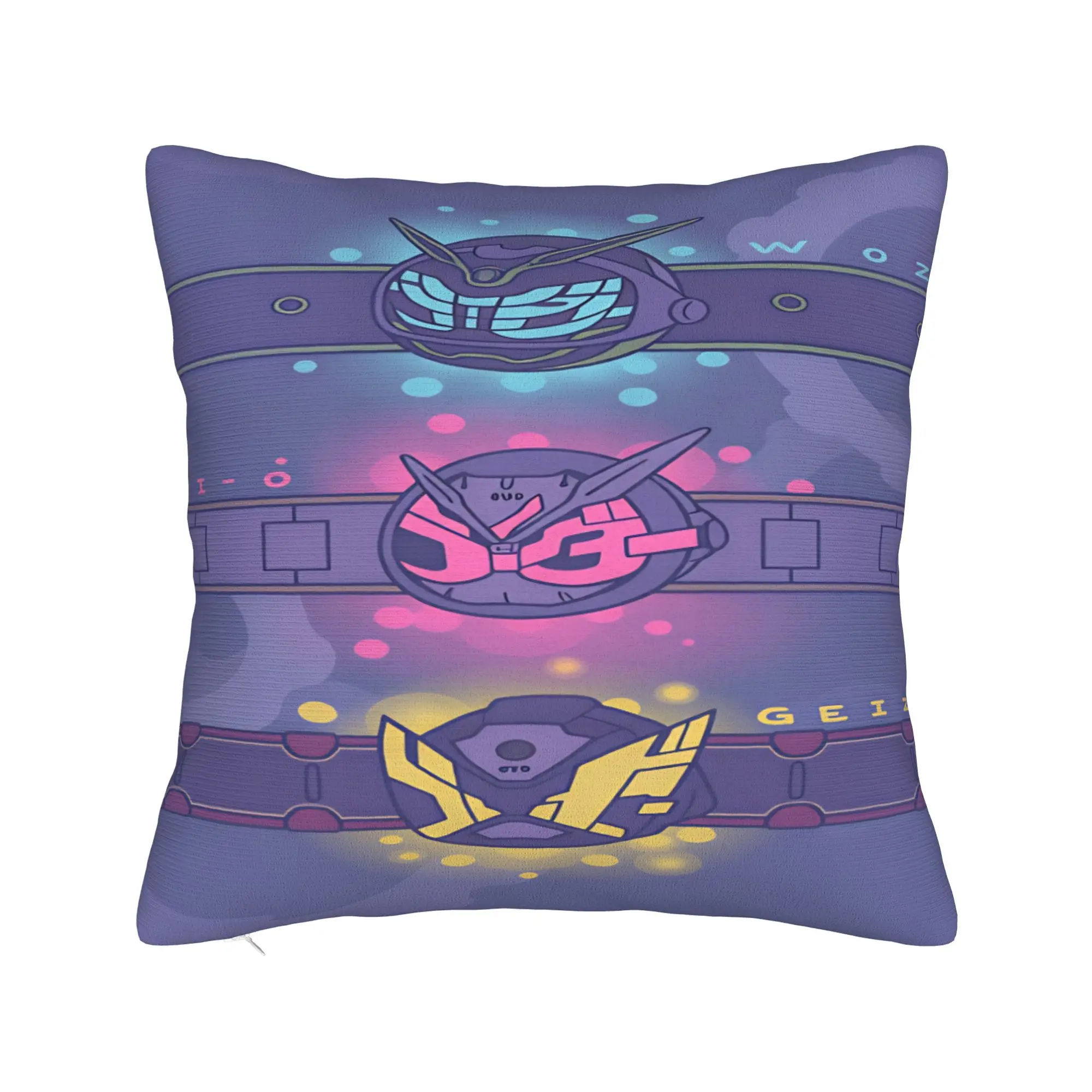 Kamen Riders Pillow Case  Comfy Pillow Cover For Living Room Bed Chair Cute Funny Pillowcases