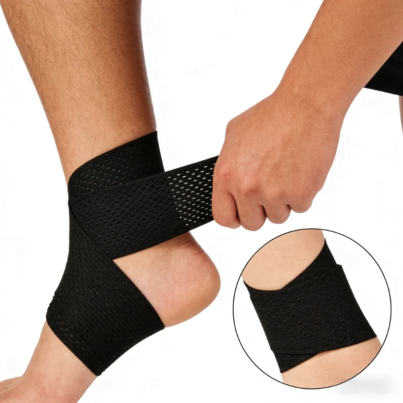 1/2 pcs Sports Ankle Support Brace, High Elasticity and Breathable, Ankle Compression Sleeve, Suitable for Sports and Fitness
