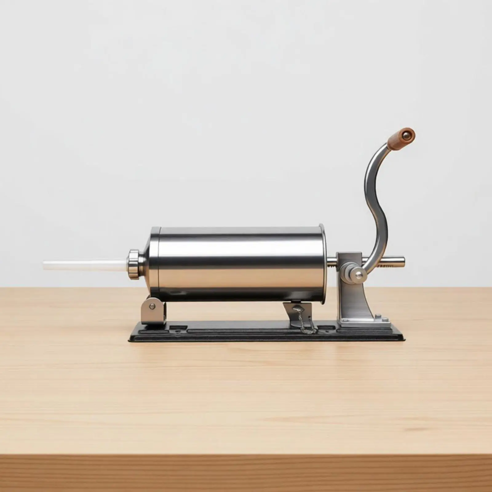 Food Grade Steel Manual Sausage Stuffer with 15mm to 25mm Tubes for Crafting Fresh Links at Home or Commercial Kitchen