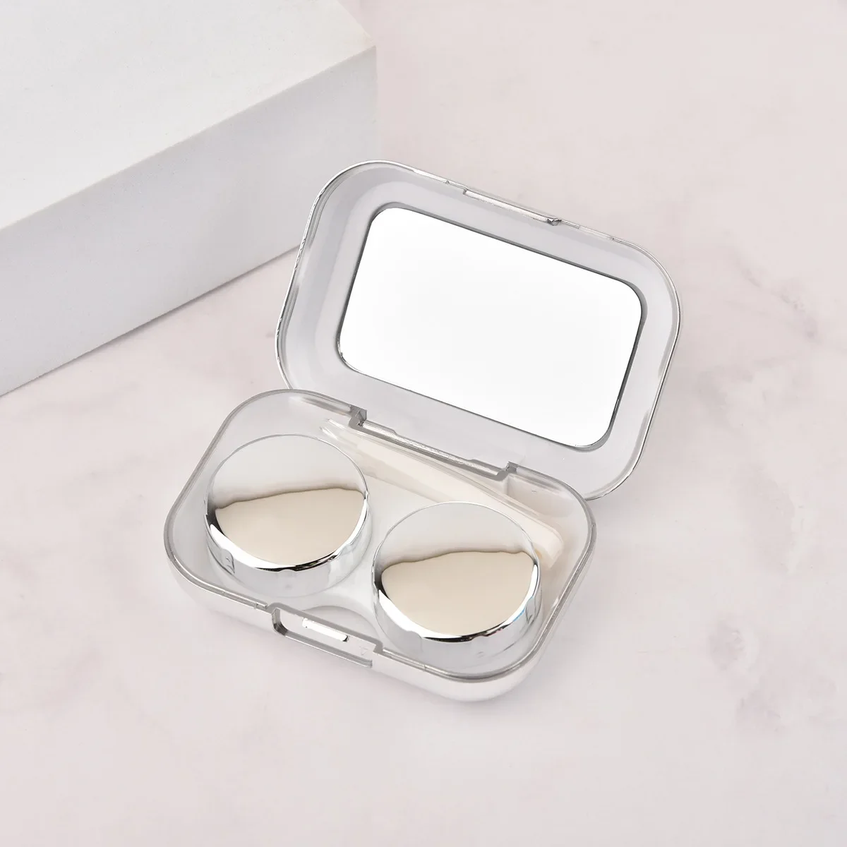 Fashion Contact Lens Case Mirror Soaking Container Business Travel Holder Kit – Detail 9
