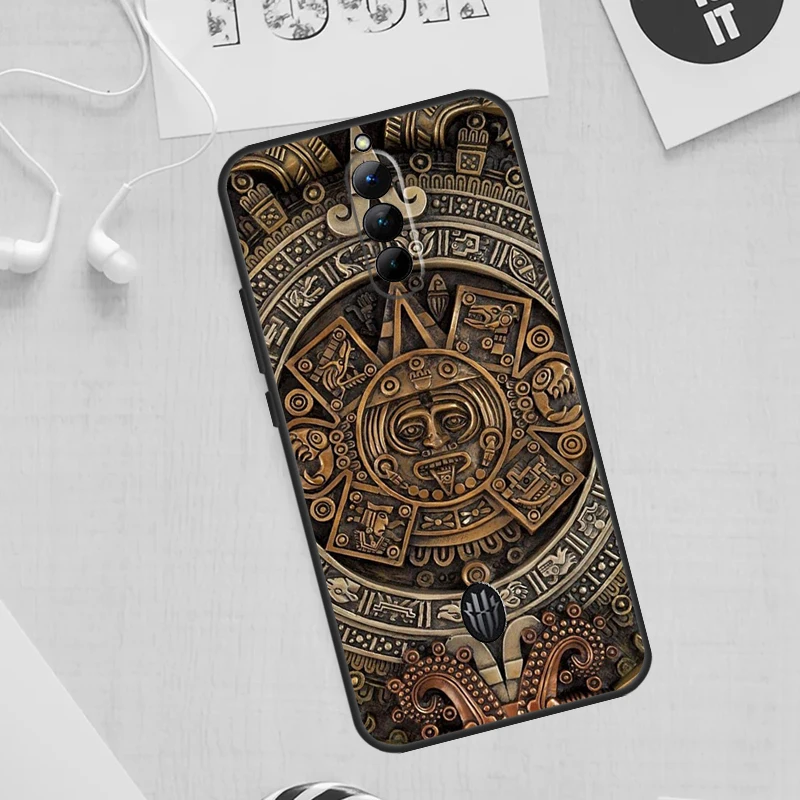 Mayan Calendar Case For Nubia Red Magic 9 Pro Plus 5G 5S 6R 6S 7S 6 7 Pro 8 8S Pro Plus Back Cover Shell