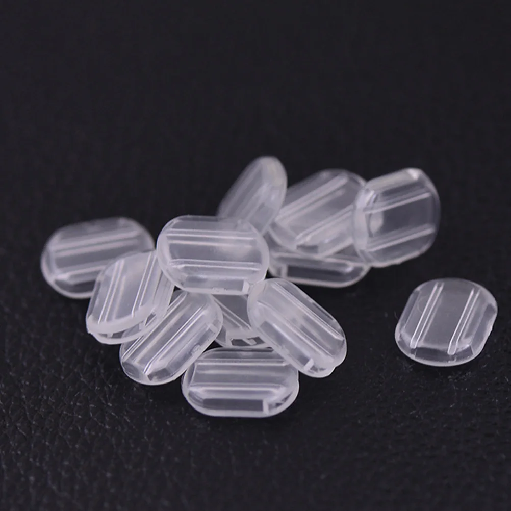 

40 Pcs Soft Clear Earring Cushions Non slip Clip on Backs Comfortable Anti pain Pads Suitable for Most Clip Earrings