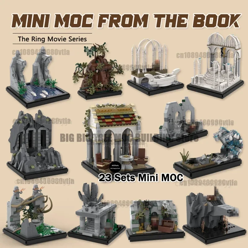 Mini Moc From The Book Movie Scene Building Blocks The Fellowship Of The Ring Technology Bricks DIY Assembly Display Toy Gift