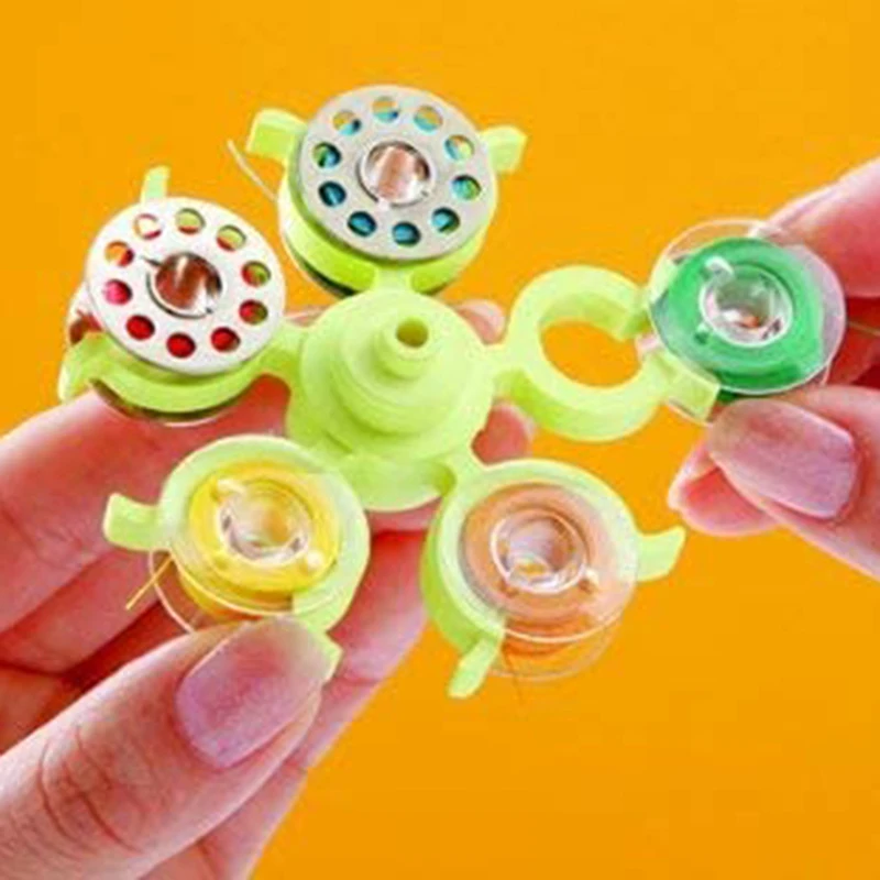 Plastic Sewing Bobbins Tower Storage Clips Stand For 30 Thread Spool Holder Clamps Organizer Sewing Machine DIY Embroidery Tool