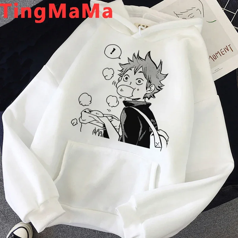 Nekoma Hoodie Volleyball Katzenpfote Anime Sport Club Ästhetisch Vintage Japanisch Schwarz Oversized Lässige Sport-Sweatshirts – Detail 17