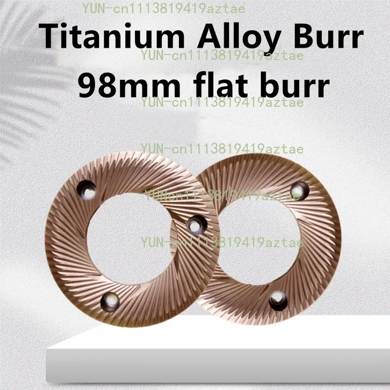 Big Size 98MM Titanium Alloy Cofffee Grinder Disc Burr Flat Burr For C98pro-DL And EK43 Coffee Grinder Mill Machine