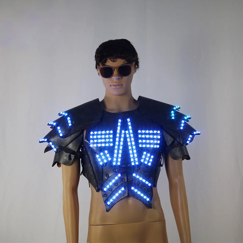 LED luminous armor vest Halloween armor stage COSPLAY fluorescent party vest luminous clothing