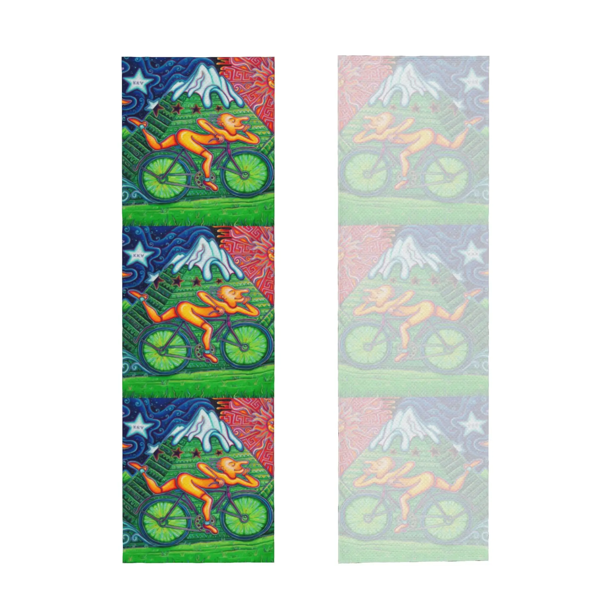 Cold Exercise Towel LSD Bicycle Day Albert Hofmann Beach Sports Yoga Swimming Camping Towel Refreshing Sports Scarf Face Towels