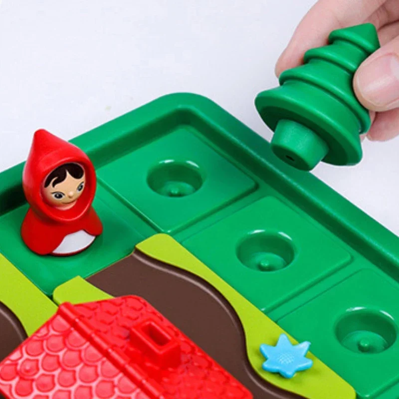 Caperucita roja inteligente para niños, juego de mesa con solución, rompecabezas de construcción de habilidades, juego de lógica, juguete de entrenamiento, regalo para niños