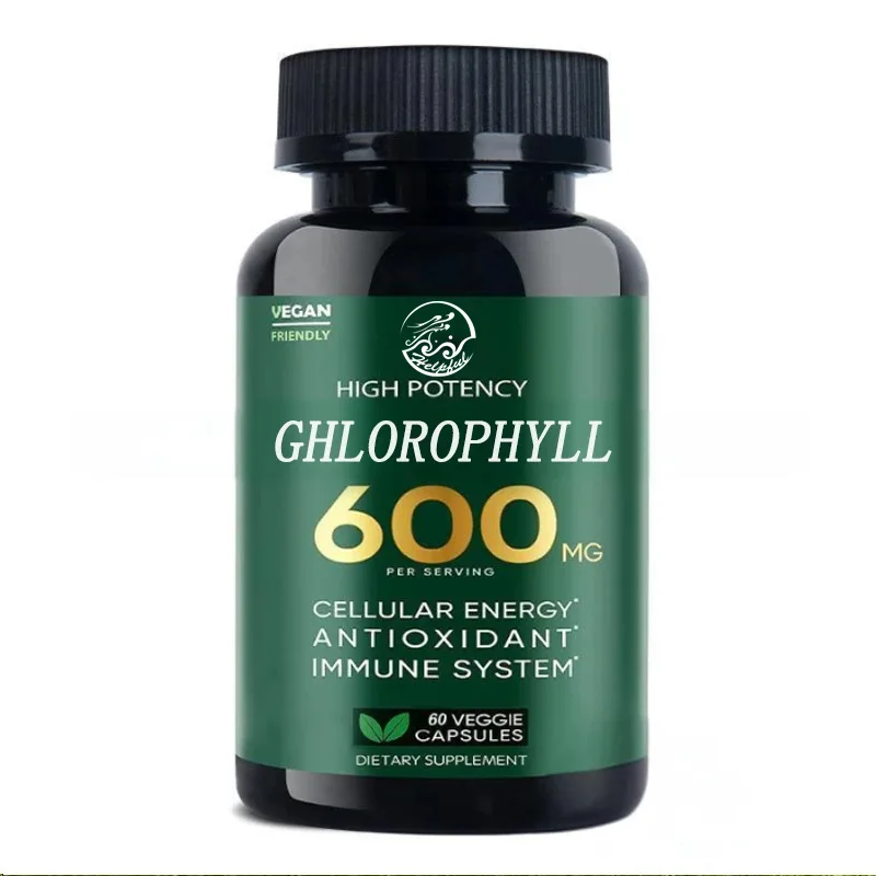 Chlorophyll, 60 soft capsules | Help support the body's blood cleansing function, enhance immunity and intestinal system