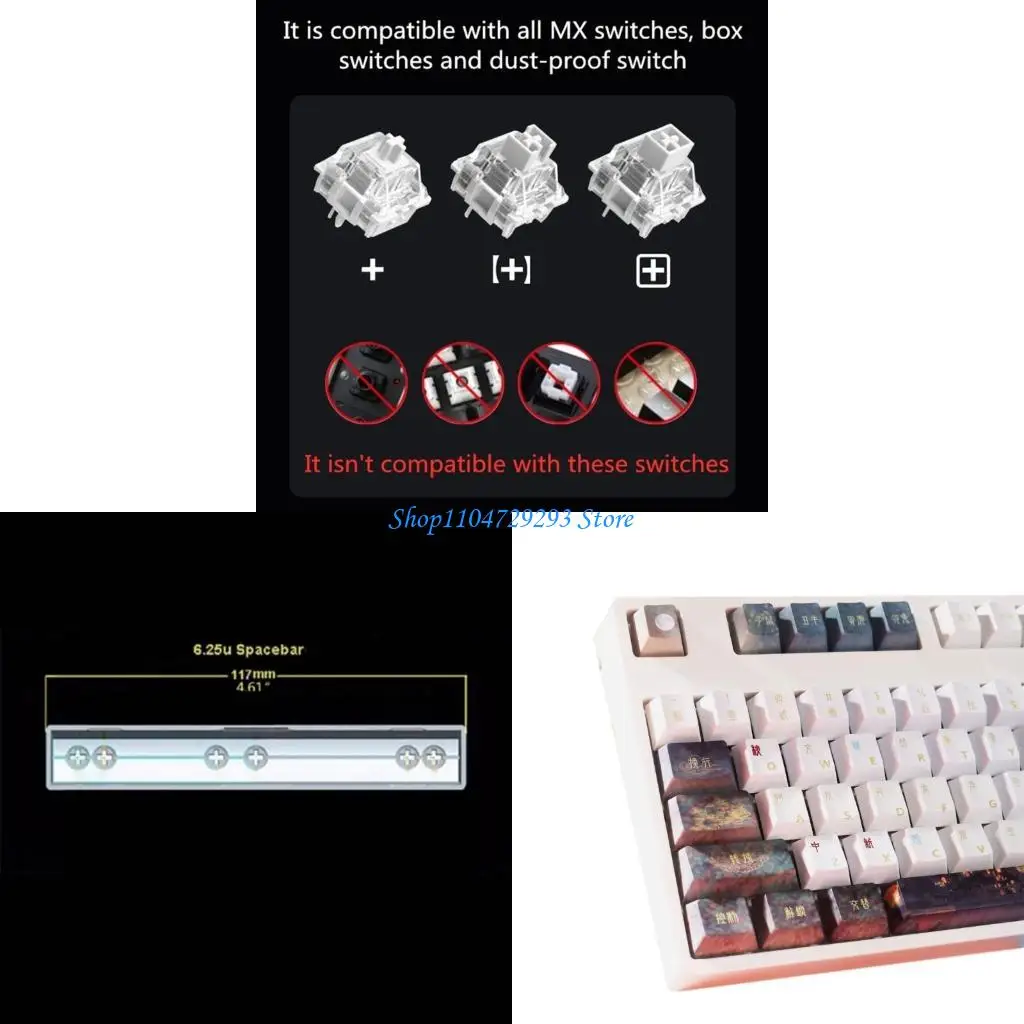 

Y2GD 108Keys традиция древний стиль Keycap Оригинальный профиль