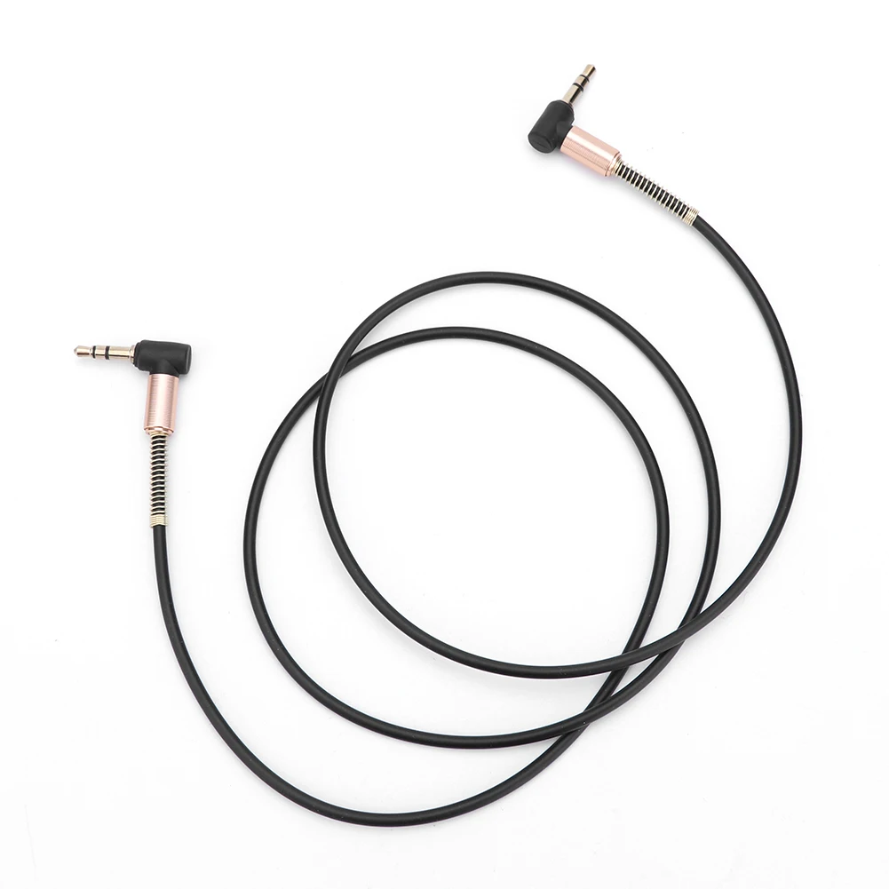 90 Degree 3.5mm Male to 3.5mm Male Plug Audio Connector Practical Multi-functional Classic 3.5 Jack Car Aux Cable