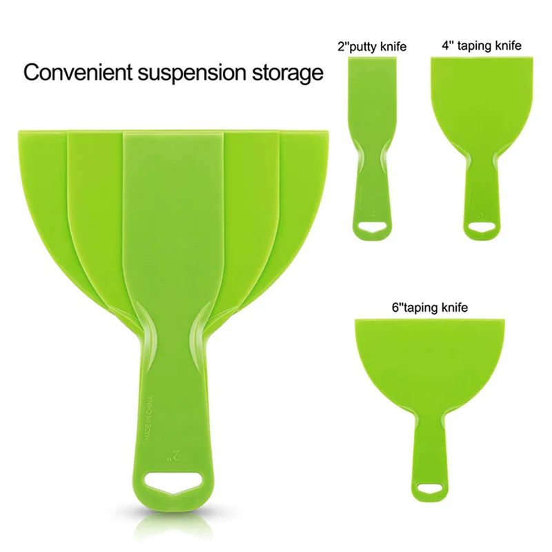 

AA49 15-компонентный набор пластиковых ножей для шпаклевки, гибкие скребки для краски, инструмент для разметки, плавления, наклеек, обоев, выпечки, стен