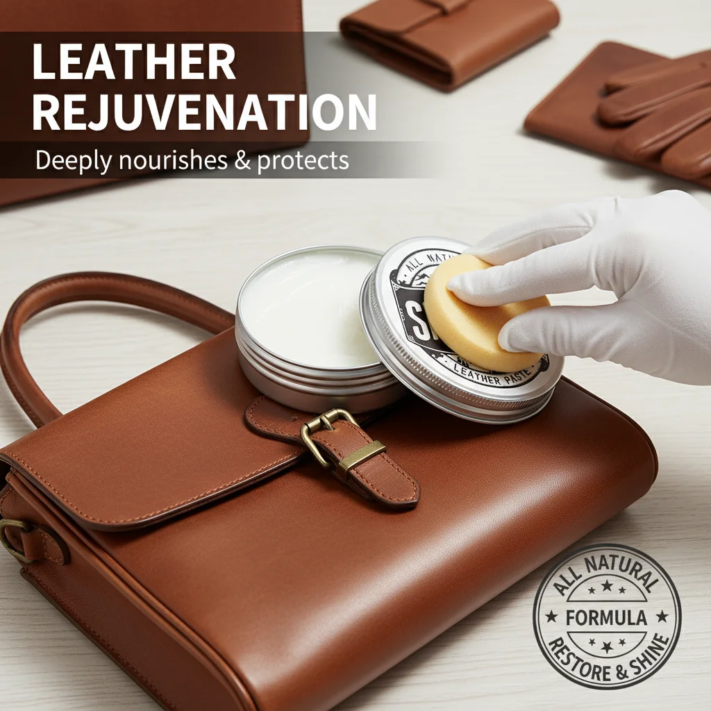 ​​Leather Preserver Cream,Prevents Cracks & Fades,Deep Conditioning Treatment for Old Dry Leather Bags & Accessories​