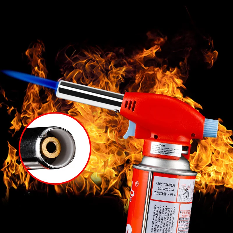 Welding Gas Burner Flame Gas Torch Flame Gun Blowtorch Cooking Soldering Butane AutoIgnition gas-Burner Lighter Heating