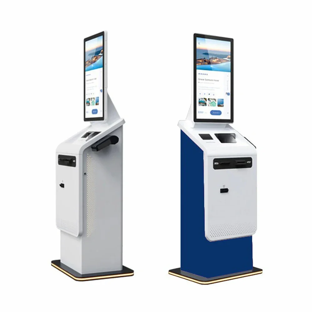 

24 Inch Touch Screen Supermarket / Shopping Mall Self Service Checkout Kiosk Machine with Payment Function