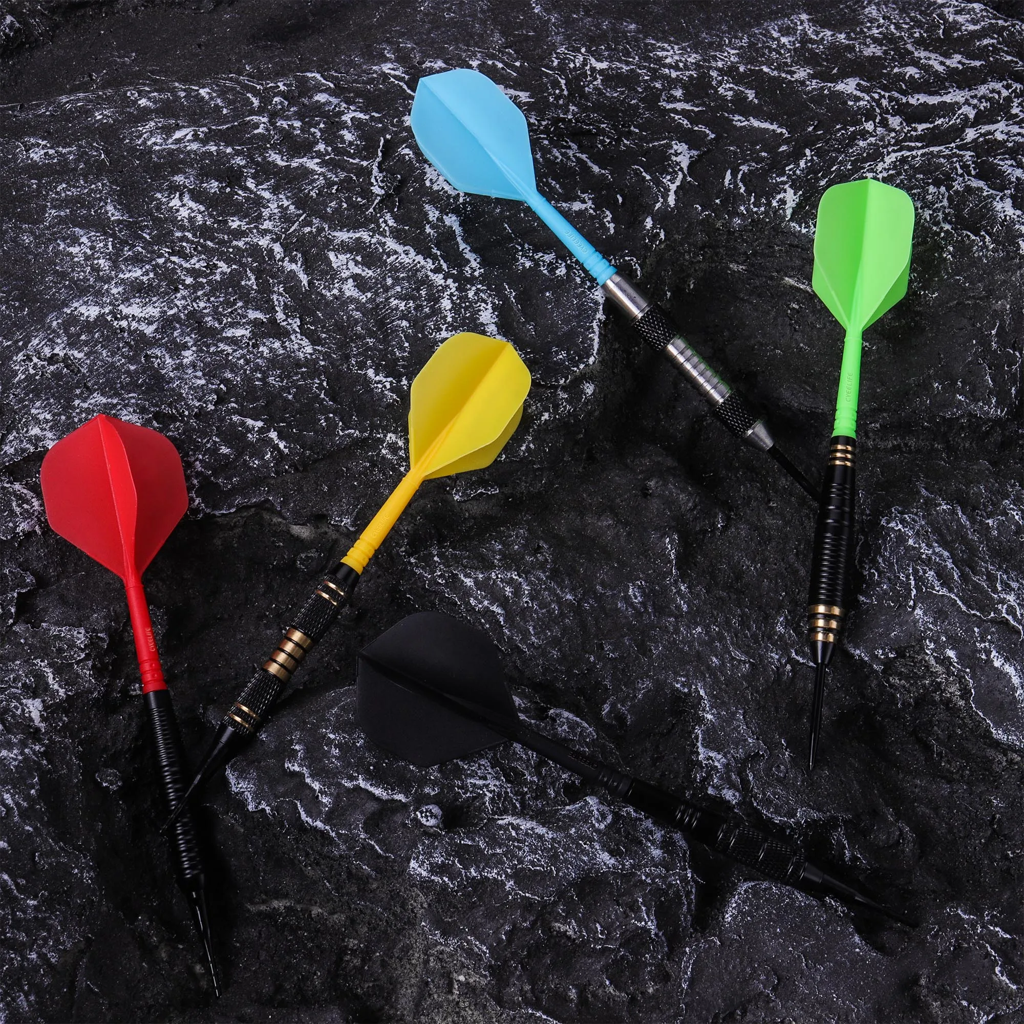 CyeeLife Professional Dart Flights and Shafts 2BA ,CyeeLife New Dart accessories kit,Durable&Not easy to break