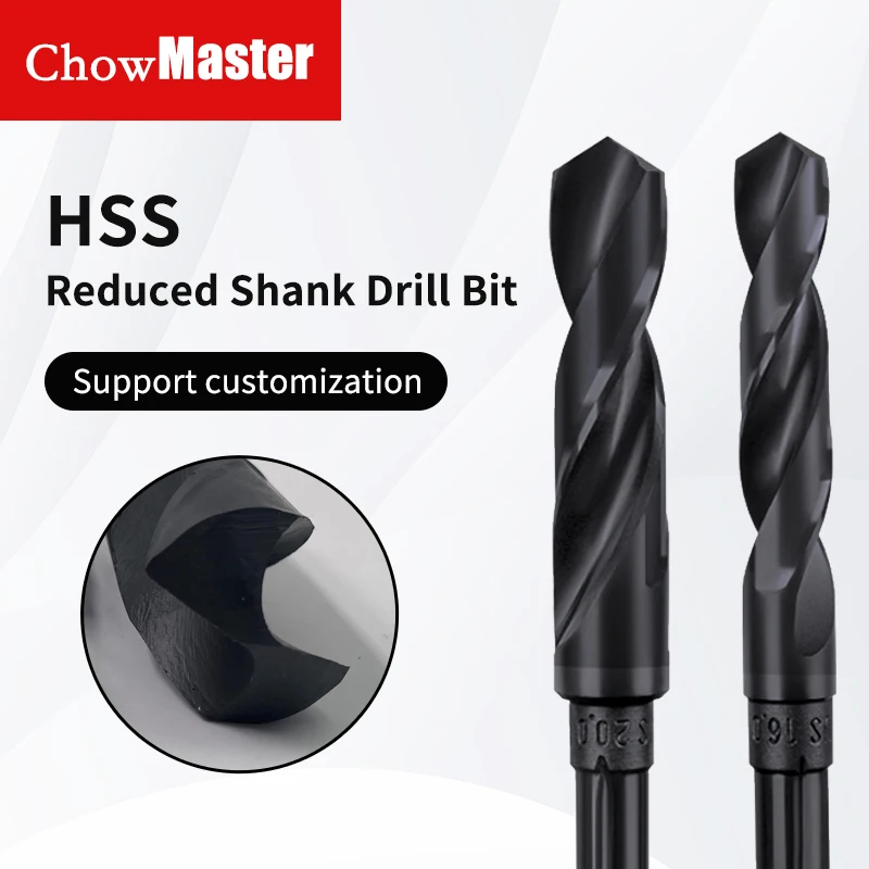 Chowmaster 1PC HSS Small Shank Twist Drill High-speed Steel Milling Drill Bit Dril 12-35mm for Stainless Steel Wood Al Plastic