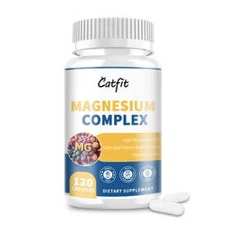 Catfit Magnesium Complex Capsules Magnesium Glycinate&malate&taurate&citrate 4 In 1 for Sleep Quality Muscle Energy Mind Health