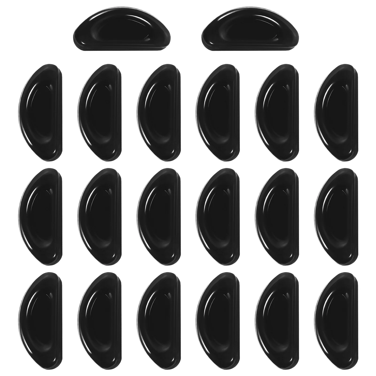 10 Pairs Nose Patches Nasal Strips Eyeglasses Pad Silicone Pads for Non-slip Anti-skid Black Man