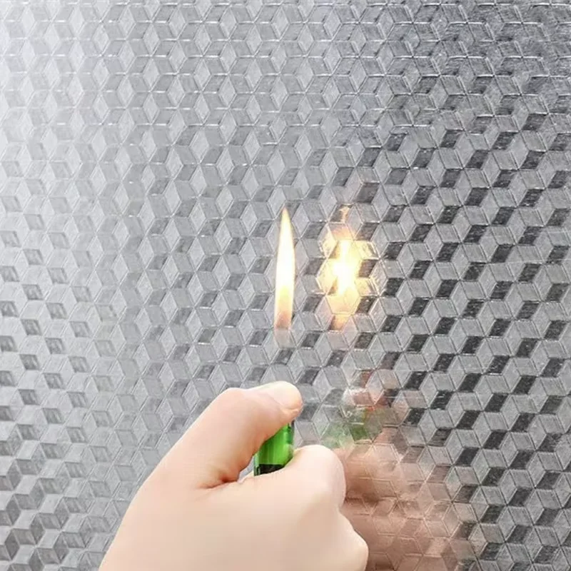 6M DIY Wallpaper Aluminum Foil Kitchen Stove Cabinet Self Adhesive Wall Sticker Modern Kitchen Oil-proof Self Adhesive Stickers
