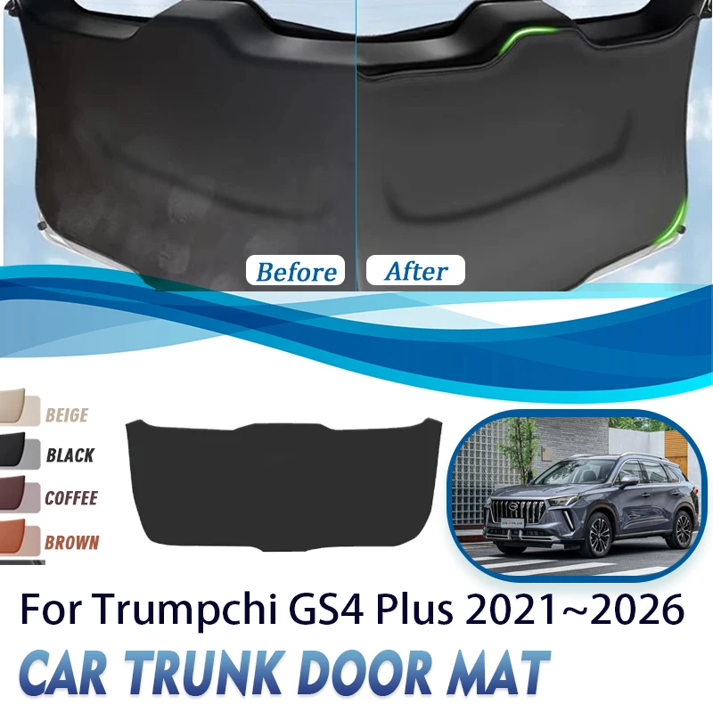 

Car Trunk Door Cover For Trumpchi GS4 Plus 2021 2022 2023 2024 2025 2026 Leather Rear Boot Tailgate Pad Leather Mats Acesssories