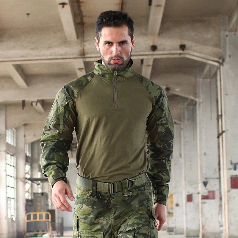 New Trueguard Multicam TDU Rapid Assault Shirt CP 1/4 Zip Combat Tactical Response Uniforms MC