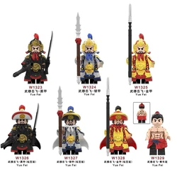 New Romance of The Three Kingdoms: Yue Fei Warrior Assembly Miniature Brick Model Puzzle Toy for Boys Collection Holiday Gift