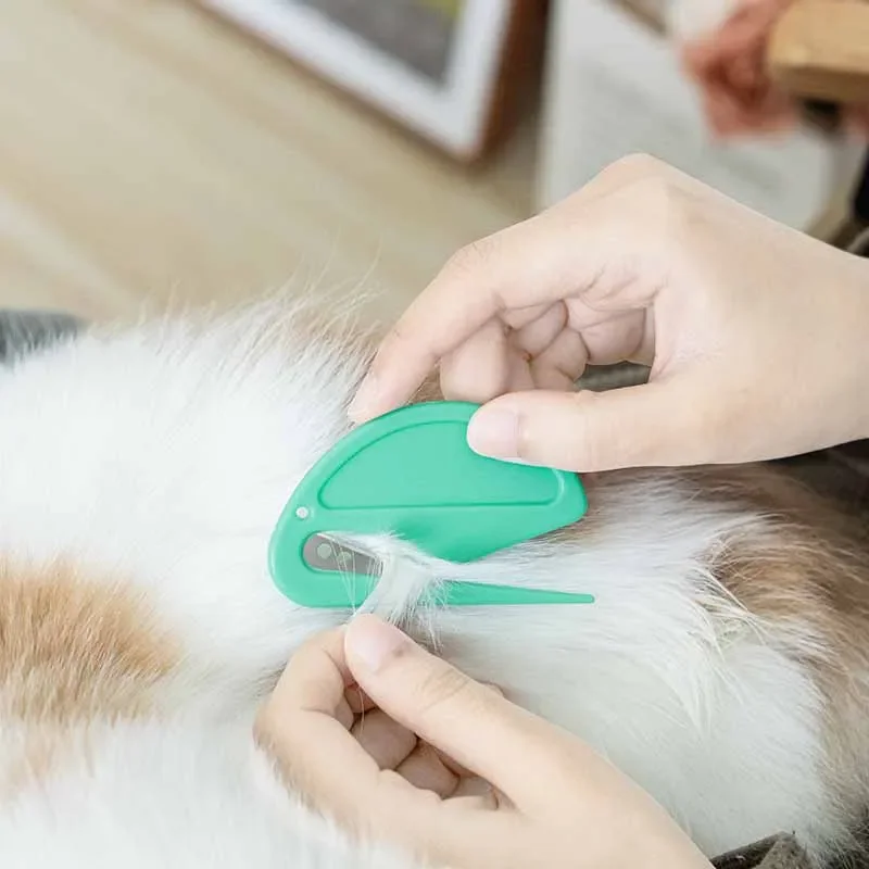 Dog Comb Cat Brush Pet Open Knot Comb TPR Cat Puppy Hair Fur Shedding Grooming Trimmer Comb Blade Comb Cat Brush Pet Accessories