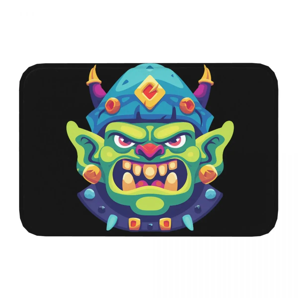 Green Goblin Cartoon Character Myth Doormat Anti-Slip Entrance Bathroom Kitchen Floor Door Mat Living Room Carpet Rug