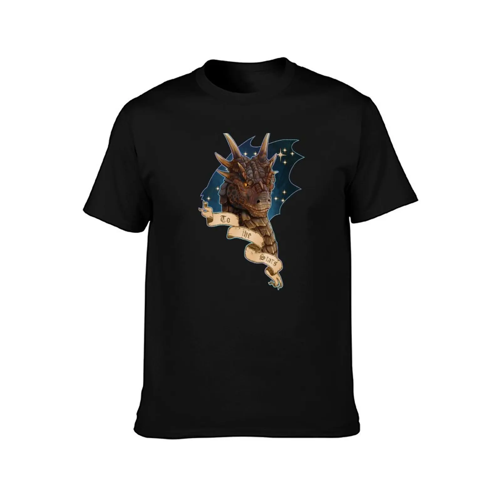 To the Stars - Draco Dragonheart Portrait Fan Art T-Shirt Streetwear Print Tee Shirt T-Shirt