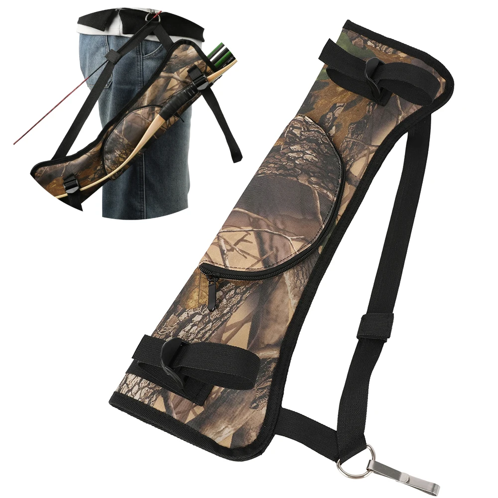 

Archery Recurve Bow Quiver Oxford Fabric Traditional Style Lightweight Portable Adjustable for Outdoor Shooting Daily Practice