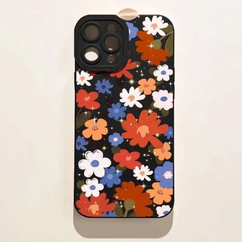 

ins Style Oil Painting Flower Case For Samsung Galaxy A16 A06 M35 M55 F15 M15 A55 A35 A25 A15 M34 M54 M14 A01 A056 A05s A24Cover