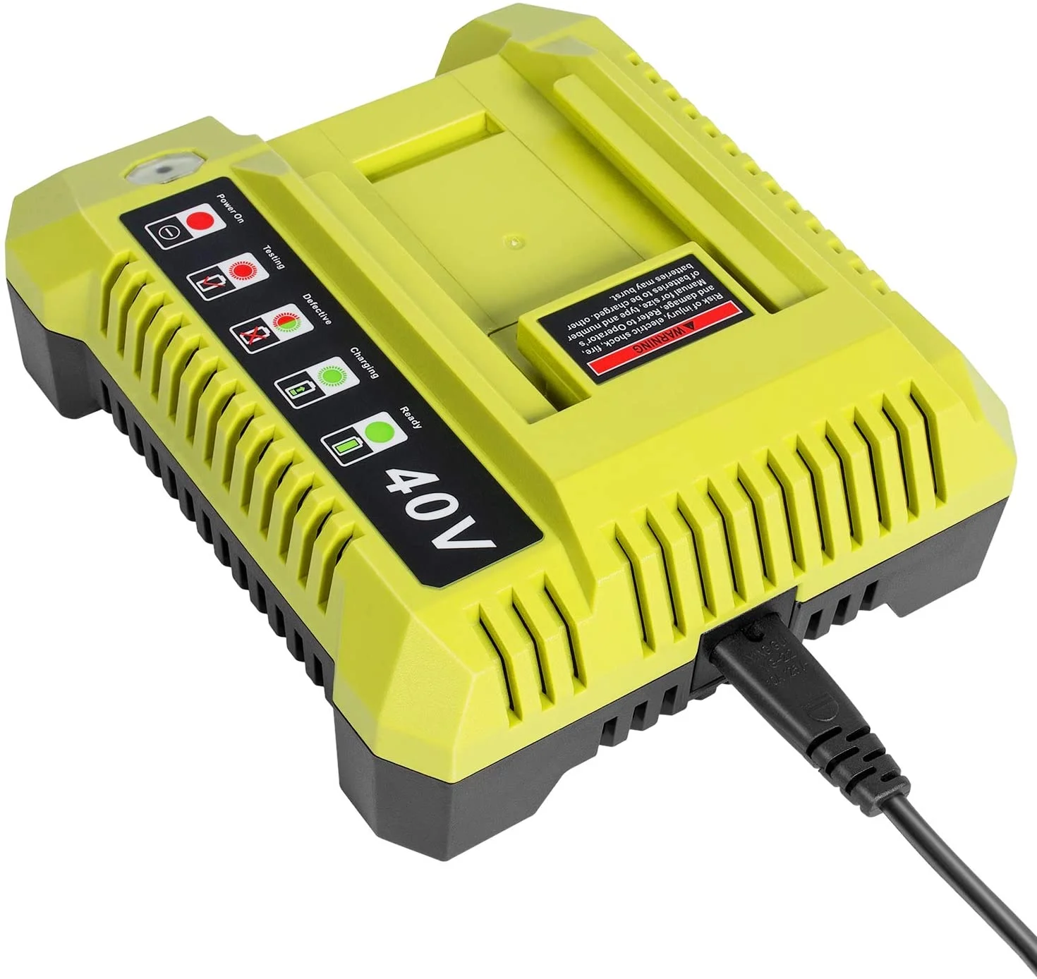 Imagem -03 - Carregador para Ryobi Op401 40v Bateria de Lítio-ion Op4015 Op4026 Op4026a Op4030 Op4040 Op4050 Op4050a Op4060 Op40261