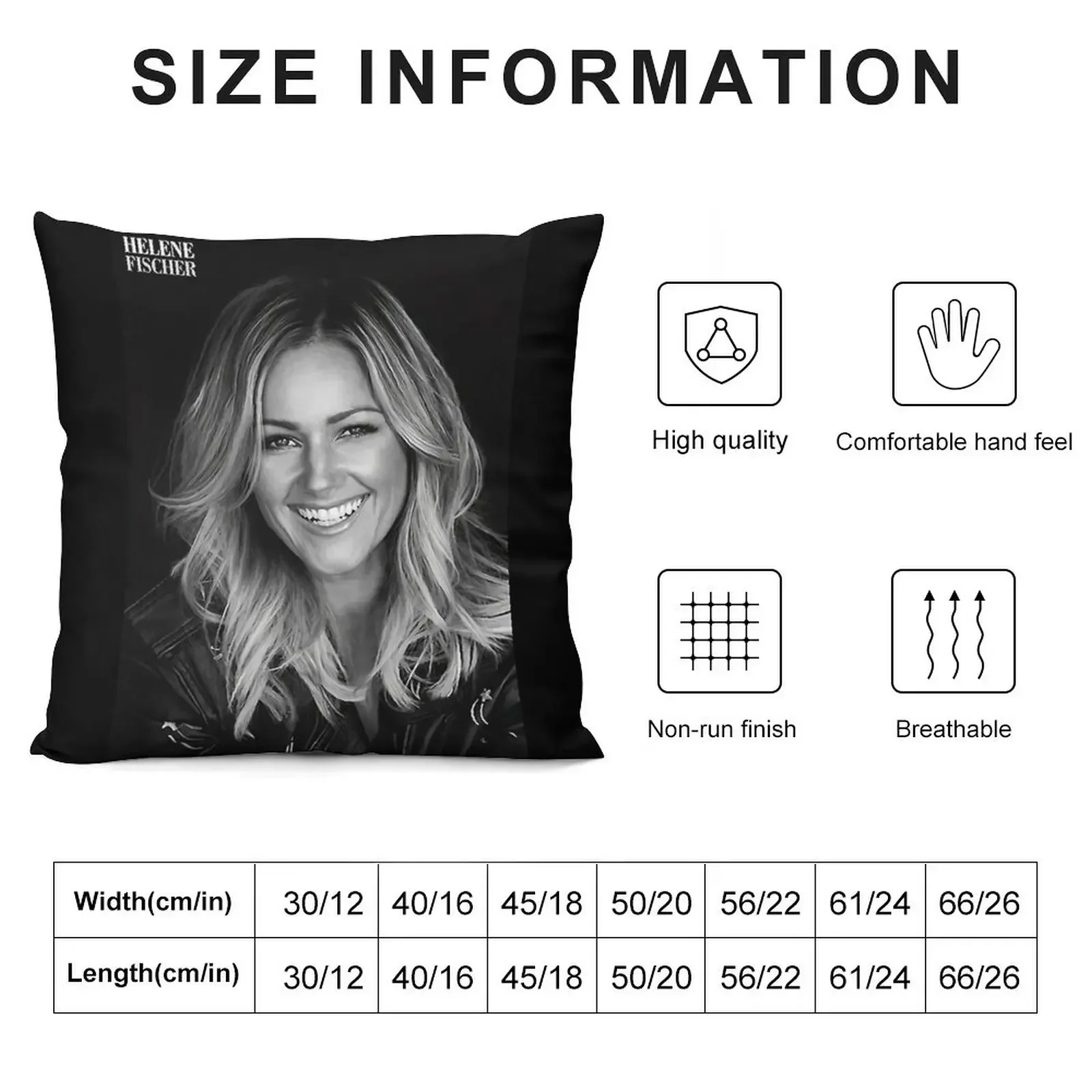 Helene fischer Throw Pillow Cushion Child Sofa Cushions Cover Decorative Cushion pillow