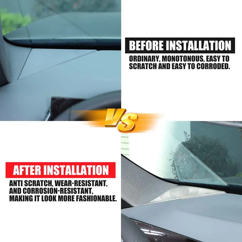 Dashboard Side Speaker Grill Cover Instrument Panel Tweeter Speaker Protector Mesh Car Accessories For BMW X3 G45 2025 2026 6