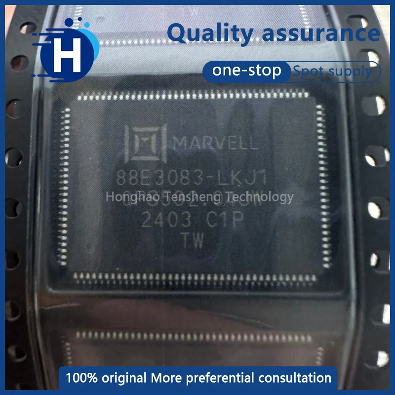 

1 high-quality 88E3083-LKJ1 88E3083-C1-LKJ1C000 Ethernet controller chip in an LQFP-128 package