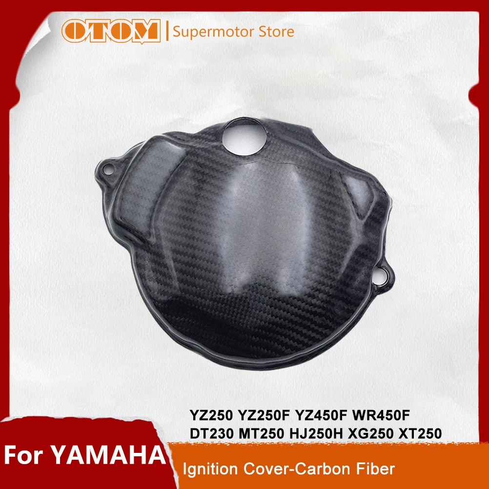

Motorcycle Accessories Ignition Cover Carbon Fiber Magnetic Stator Guard Protector For YAMAHA YZ250F WR450F DT230 MT250 HJ250H